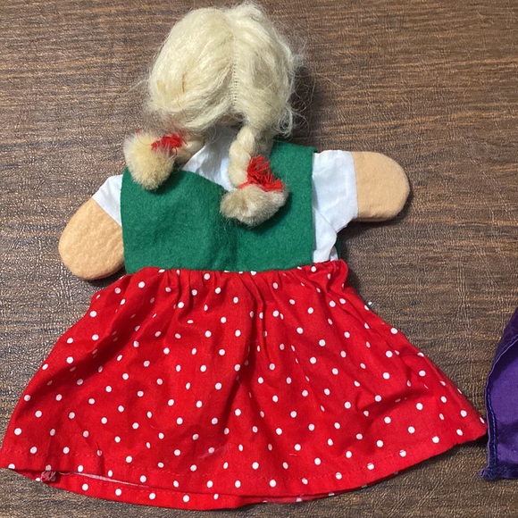 Käthe Kruse Vintage Wooden Head Hand Puppets: Girl and Witch (price is for both) - Picture 4 of 7